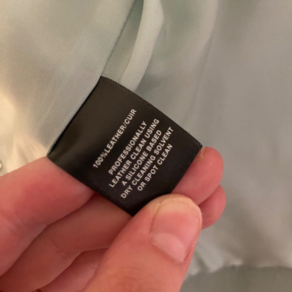 LAFAYETTE 148 Mint Leather Jacket - Picture 3 of 7